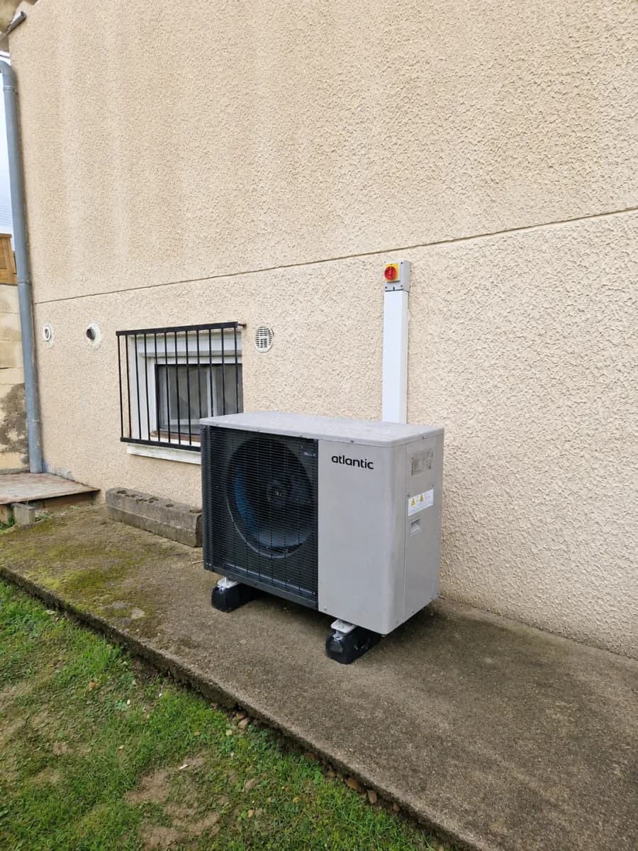 Installation pompe à chaleur, Unité extérieure PAC air-eau