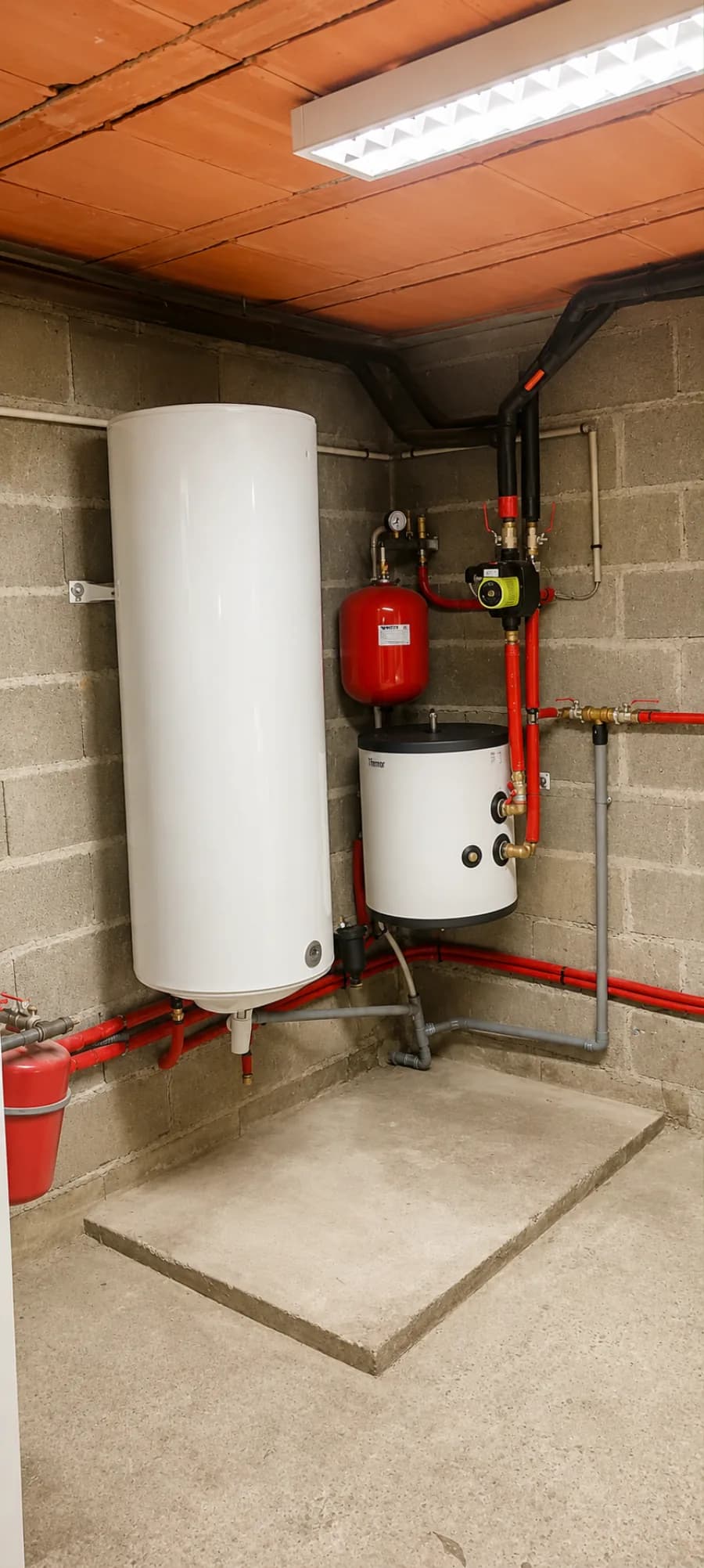 Installation pompe à chaleur, Ballon d'eau chaude sanitaire